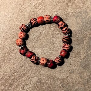 Crimson Stripes Bracelet