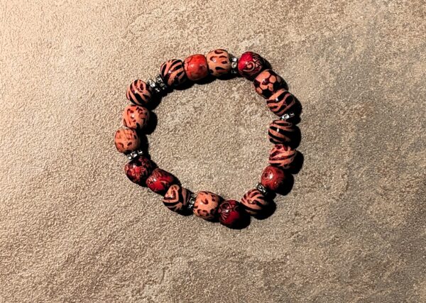 Crimson Stripes Bracelet